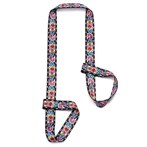 ZOOEASS Yoga Mat Strap, Adjustable Durable Yoga Mat Carrier & Stretching Strap, 5.9feet, Multiple Color Choices (Morning Glory,5.9feet)