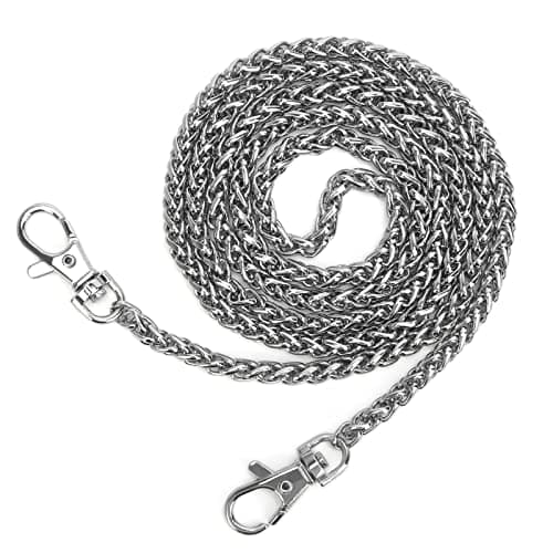 Luxiv Purse Chain Replacement Women Handbag Chains DIY Shoulder Cross Body Bag Chains 47 Metal Handbag Replacement Straps Purse Making Supplies Gold Silver Black