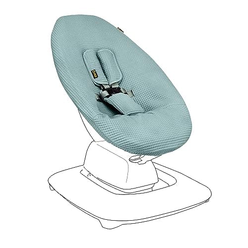 Ukje Protective Swing Cover Compatible with 4moms or MamaRoo 5 MultiMotion Baby Swing Baby Swing Liners Baby Rocker Cover Easy to Install Easy to Wash Handmade in Europe Jade