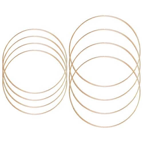8 PCS Metal Hoops for Crafts 1012 Inch Gold Dream Catcher Rings Macrame Hoops Large Metal Rings Wreath Floral Hoop for DIY Craft Wedding Christmas Garlands