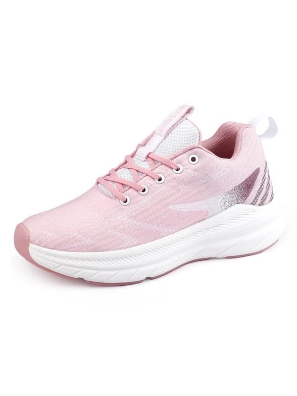 Bacca Bucci Women Endeavor Running Shoes Ultra-Lightweight, Breathable, and Stylish Sports Footwear Pink, 4 UK