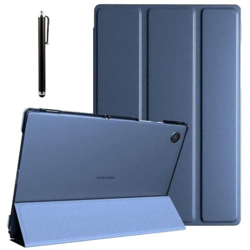 ProElite Cover for Samsung Galaxy Tab A11 Plus 11 inch Case Cover, Smart Flip Case Cover for Samsung Galaxy Tab A11+ 11" Translucent Back with Stylus Pen, Dark Blue