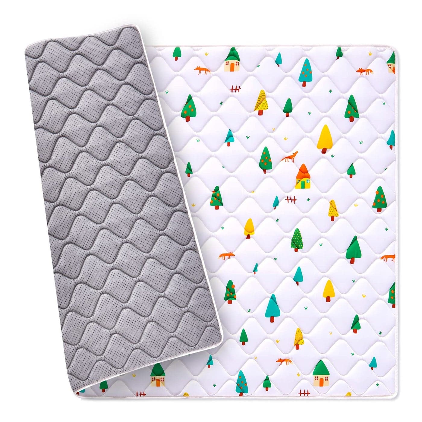 Premium Foam Baby Play Mat 50" X 50", Extra Large Activity Playmats for Babies,Toddlers, Infants, Soft Thicker Sponge Baby Mat for Floor, Play & Tummy Time, Machine Washable for Easy Care