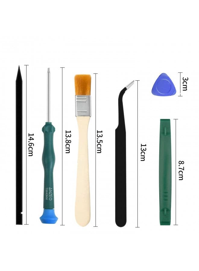 JAOYSTII Cleaning Repair Tool Kit for PS4 PS5, Screwdriver Set with TR9 Torx Security Screwdriver PH00 PH0 PH1 Phillips Screwdriver for Sony Playstation 4&5 Console and Controller Tear Down