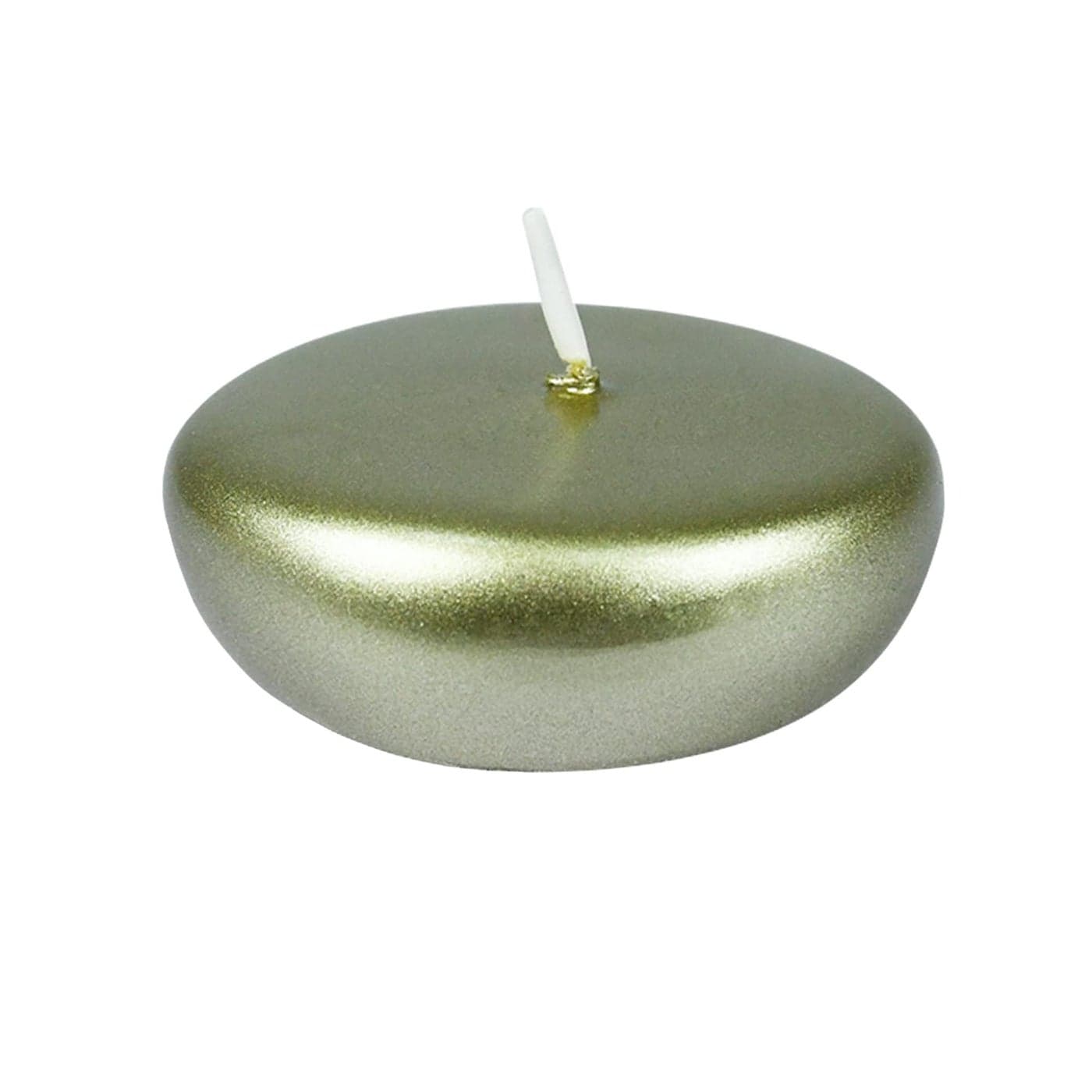 Zest Candle 24Piece Floating Candles 225Inch Metallic Gold