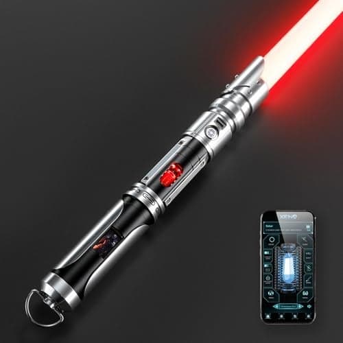 DAMIENSABER Xenopixel V3 Motion Control Light Saber 34 Sound Fonts Original Sabers Smooth Swing Dueling Light Sabers with Infinite Color Changing Light Saber for Adults Crystal Design Premium Saber