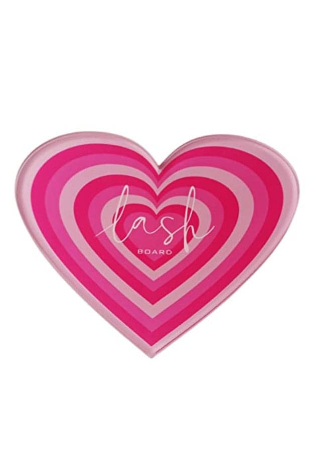 Grafting False Eyelash Acrylic Extension Pallet Eyelash Extension Tweezers Plate Pad Makeup Palette Individual Training Tools Heartshaped472x354inch