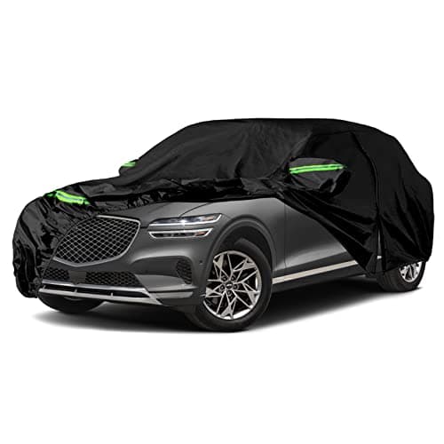 Waterproof Car Cover Replace for 2021-2025 Hyundai Genesis GV70, 6 Layers All Weather Car Covers with Door Zipper & Windproof Bands for Snow Rain Dust Hail Protection (GV70)