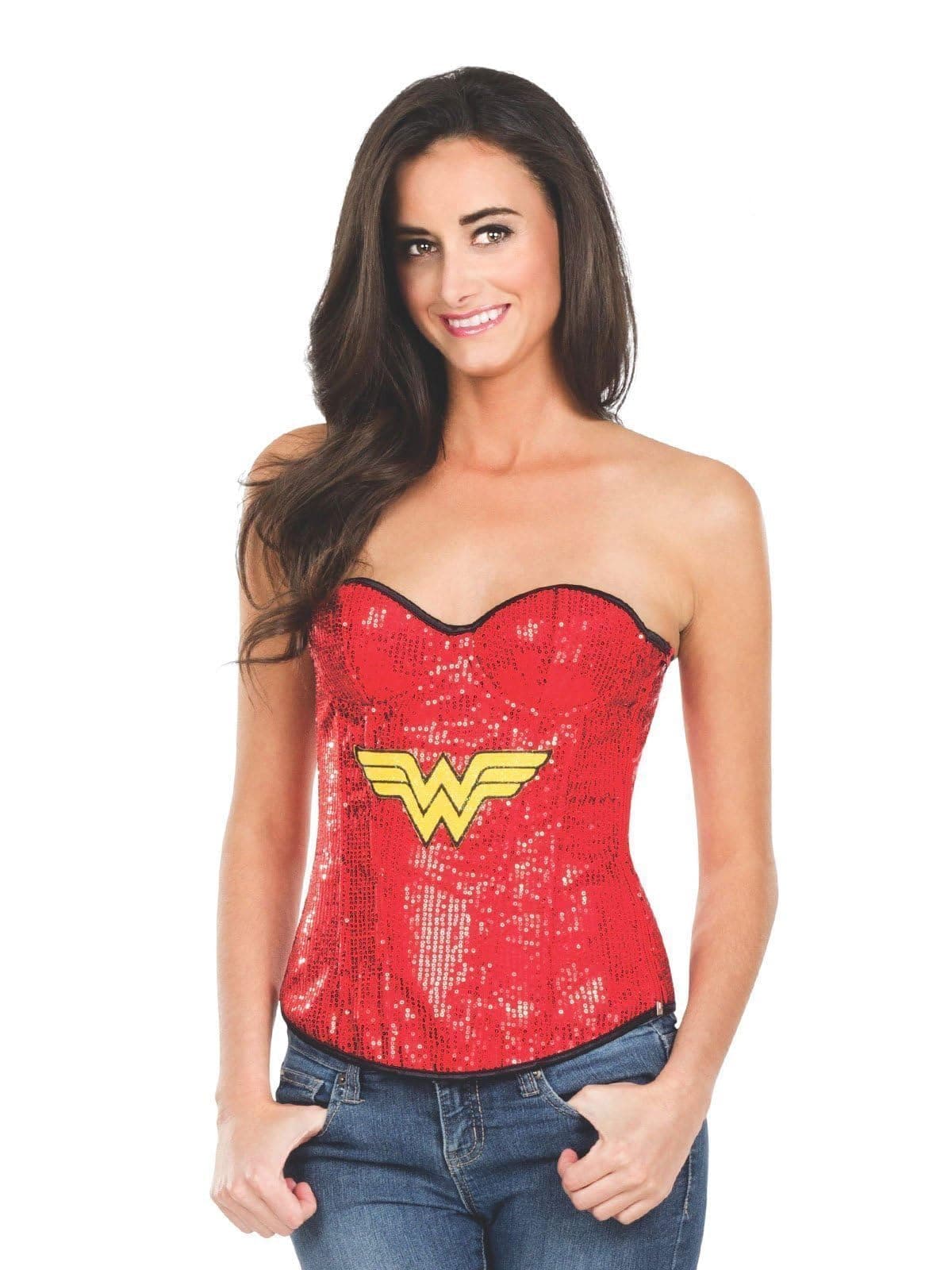 DC Comics: Wonder Woman Corset Top for Adults by Rubies, Women's Medium