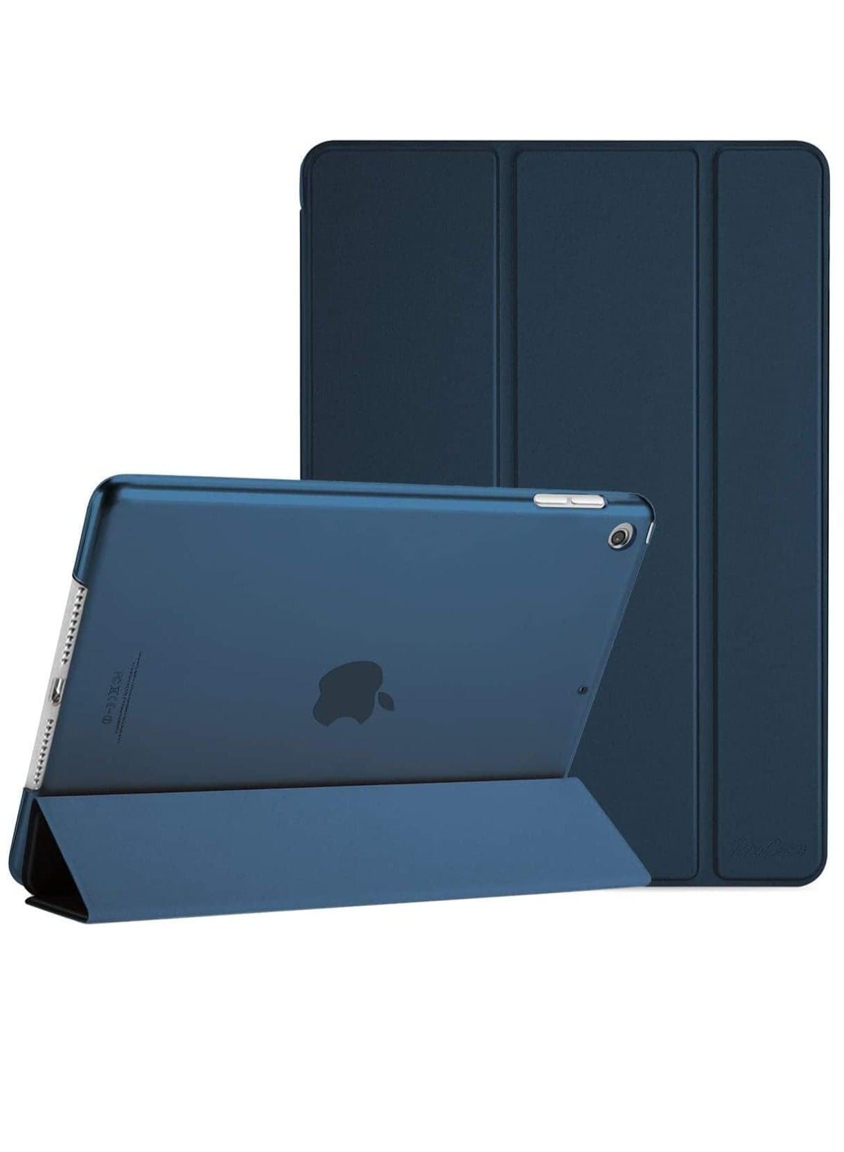 iPad 10.2 Case - Slim Stand Hard Back Shell Protective Smart Cover for iPad 9th (2021), 8th (2020), & 7th (2019) Generation - Navy Blue