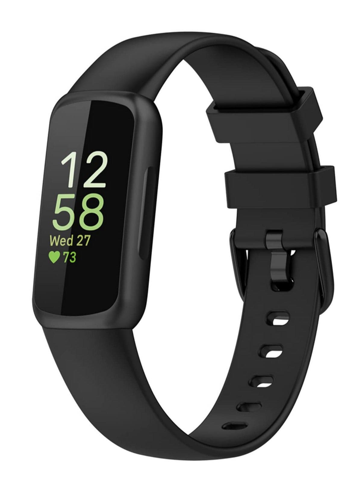 1PCS Silicone Watchband Strap For Fitbit Inspire 3 Smart Bracelet Wristband Replacement L Size Accessories Durable Soft Comfortable Stretchable Band