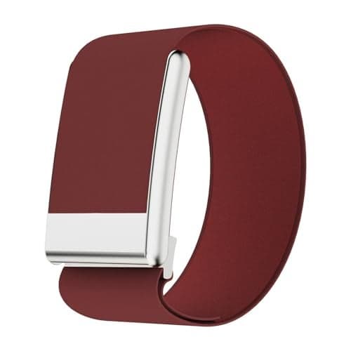 UPZOBU Coreknit Wristband Compatible Whoop MG Band, Lightweight Fast Drying Easy-Install Adjustable Strap (Red)