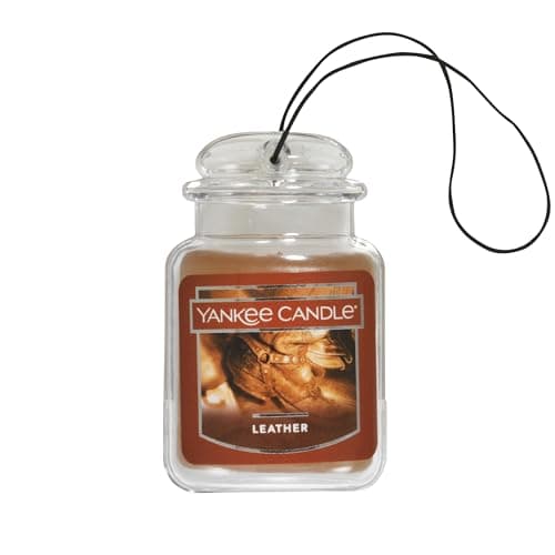 Yankee Candle Car Jar Ultimate, Leather, 0.96 OZ