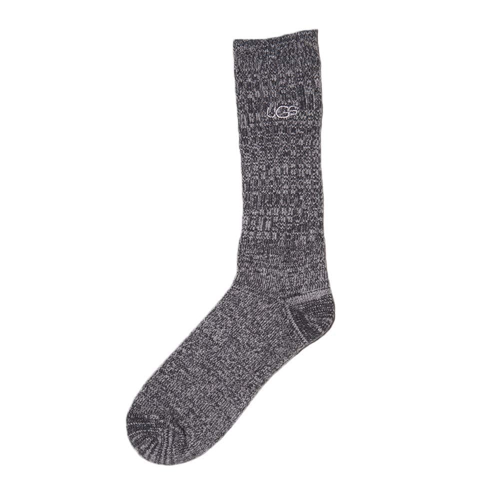 UGG Men's Trey Rib Knit SlouchySocks, Black, O/S