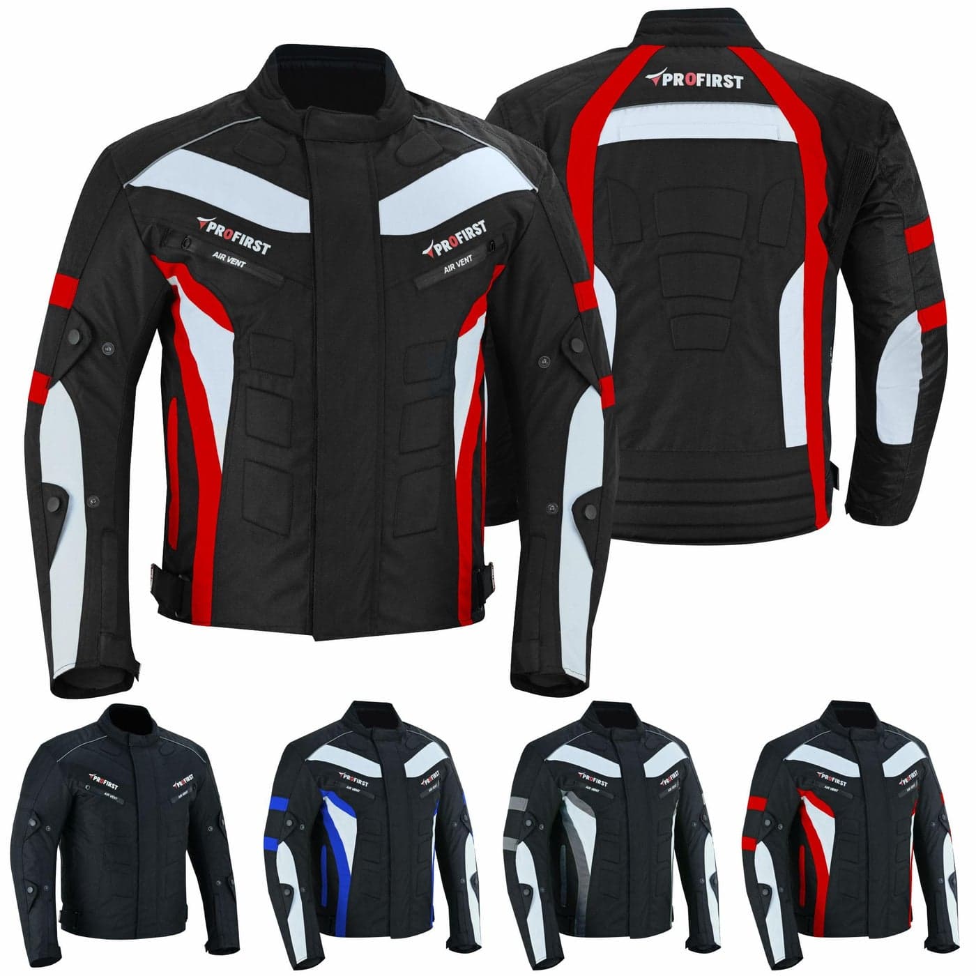 PROFIRST Motorbike Mens Riding Jacket Motorcycle Jacket for Men Waterproof Jacket CE Armored Protection