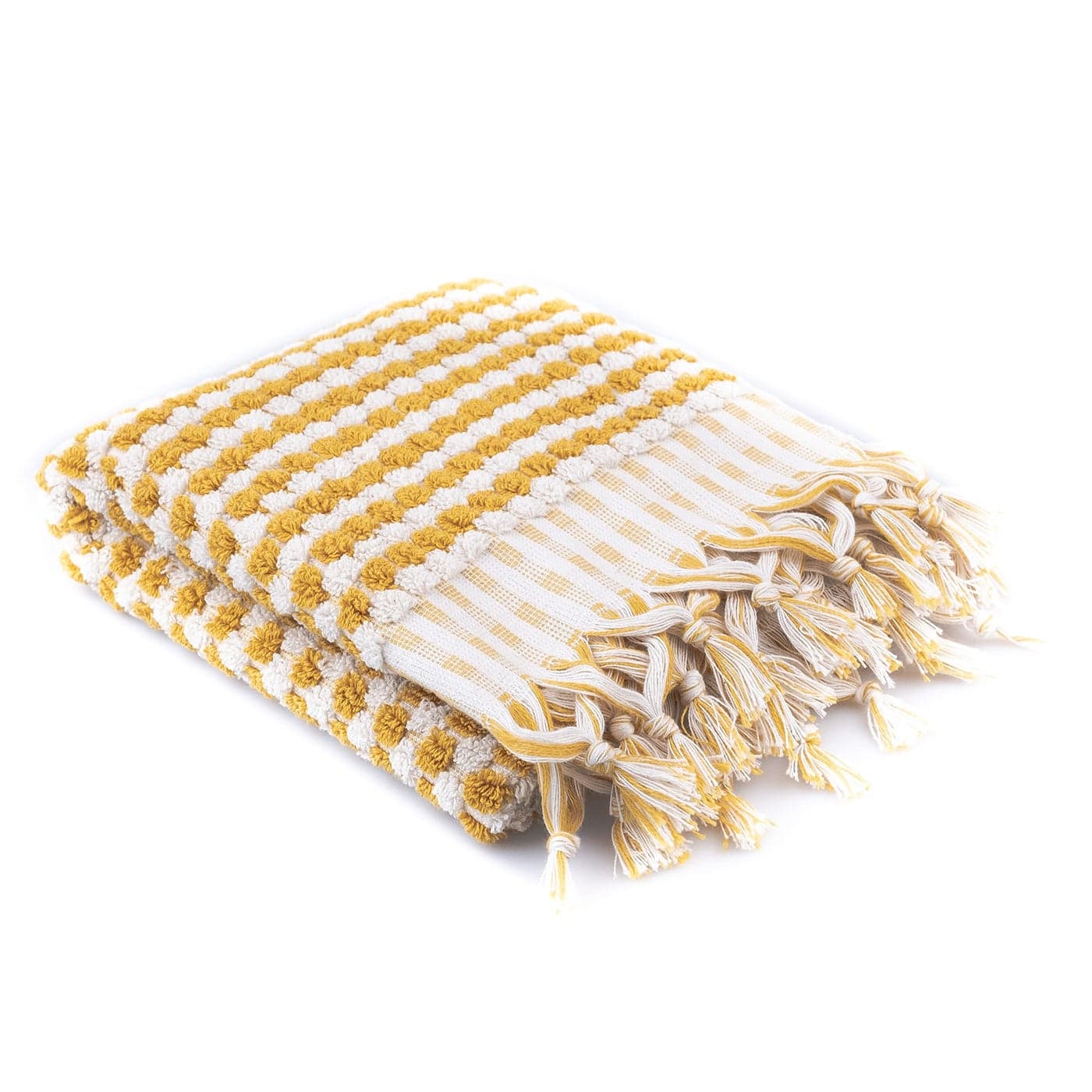 Organic Turkish Cotton Hand Towels for Bathroom | Oversized - 17 x 35 Inches | Large Soft Plush Fluffy Highly Absorbent Towels for Kitchen, Hand and Face (Mustard, Hand Towel)