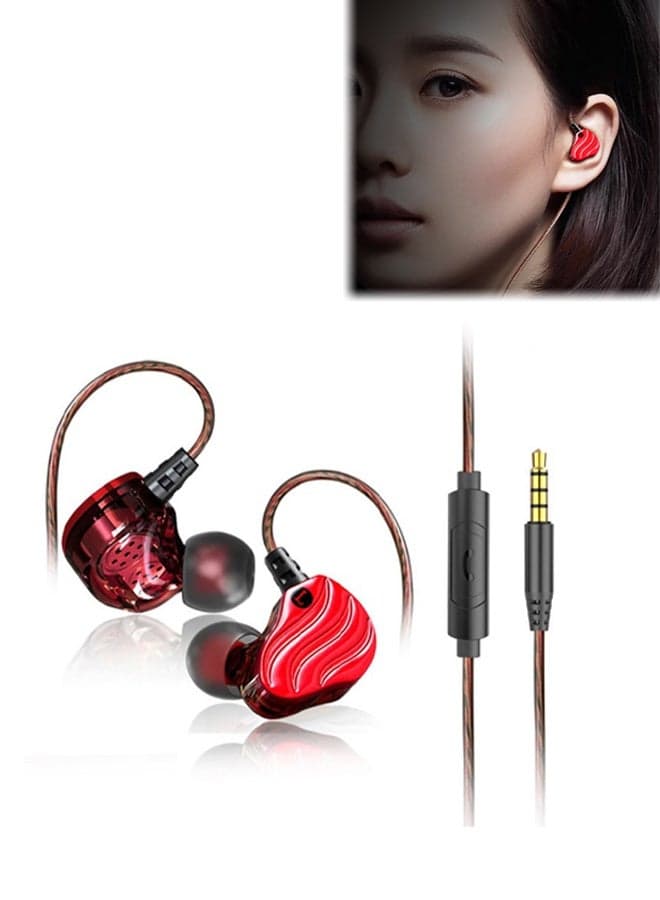 In-Ear Earphones with Microphone, Ergonomic Cochlear Headphones, Universal 3.5mm Earbud Headphones with Microphone for Running, Gaming