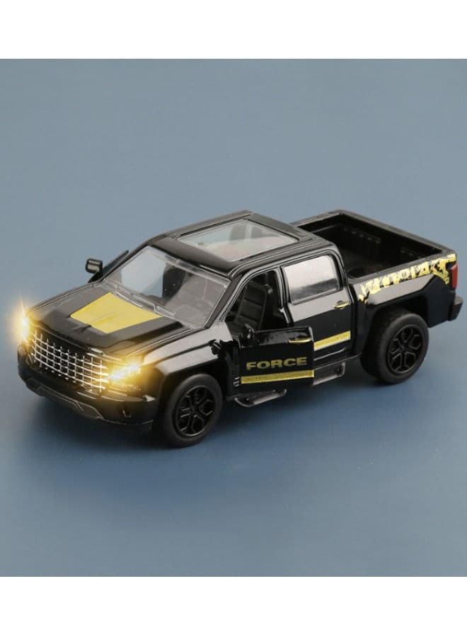 1 32 pickup truck model car alloy car model diecast pull back toy vehicle with light and music pickup truck alloy vintage collectible toy car car toys for toddlers kids children gift