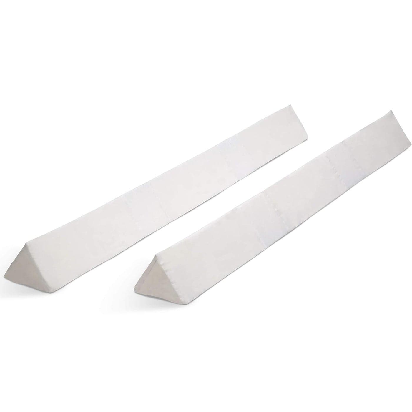 Delta Children Extra Long Foam Bedrail Bumper Guardrail for Toddlers Kids with WaterResistant NonSlip Machine Washable Cover 2pk White