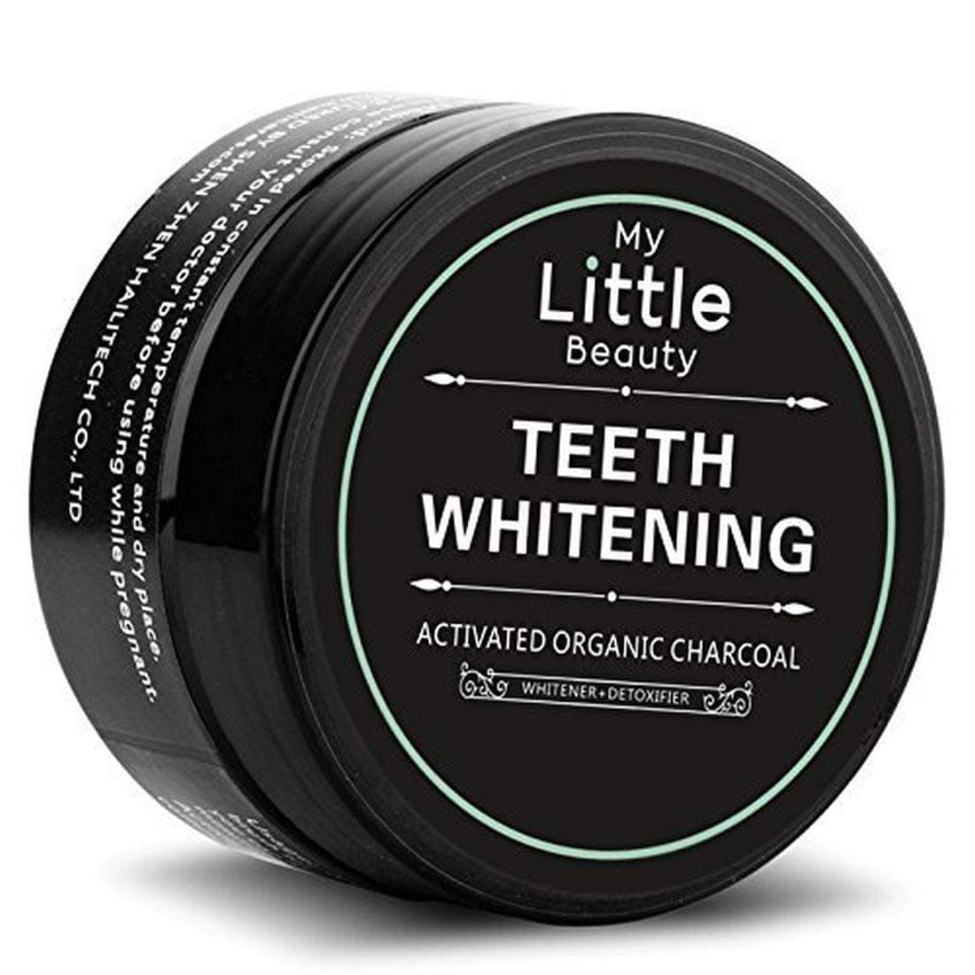 Teeth Whitening Charcoal MY LITTLE BEAUTY Organic Tooth Whitener Charcoal Powder 212oz 60 g