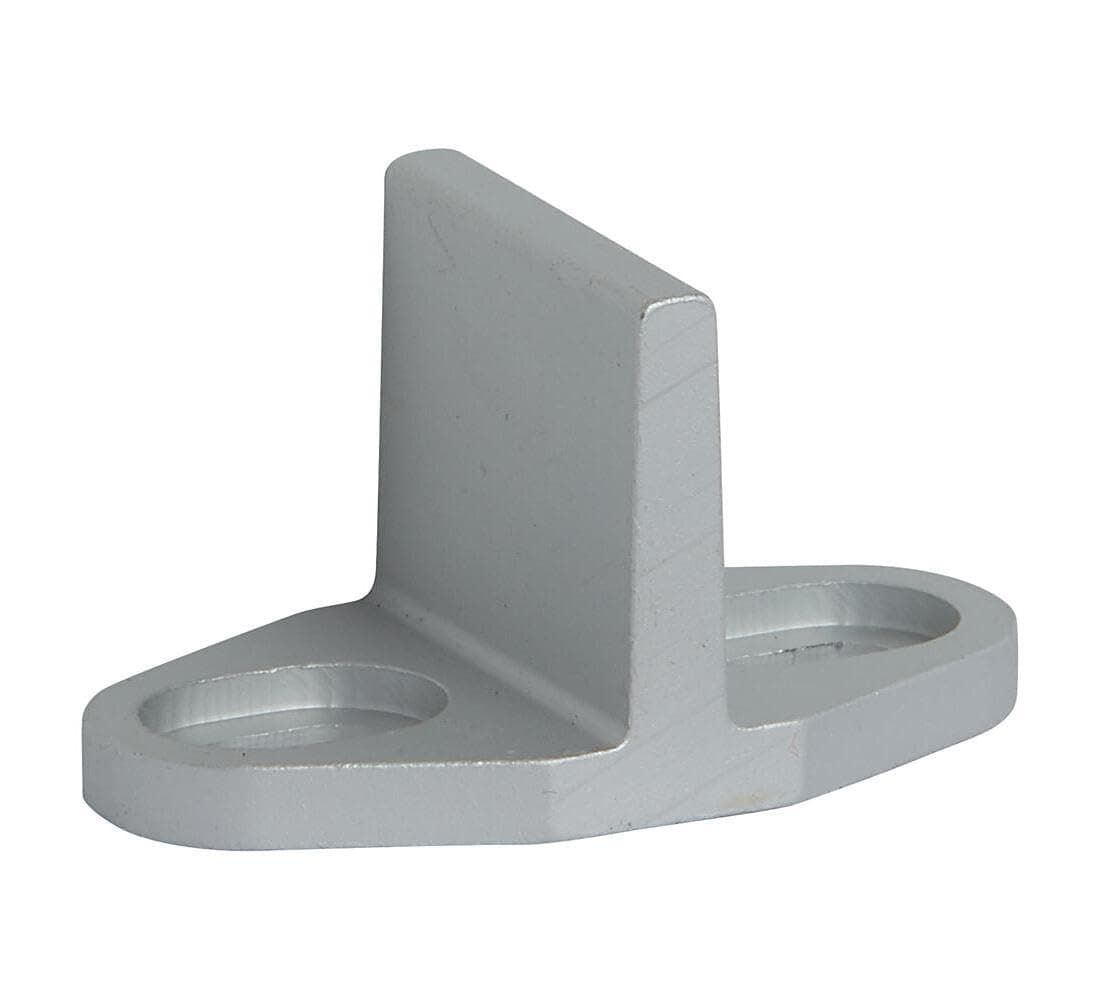 National Hardware N187-090 V1070 Sliding Door Hardware Single Floor Guide in Grey