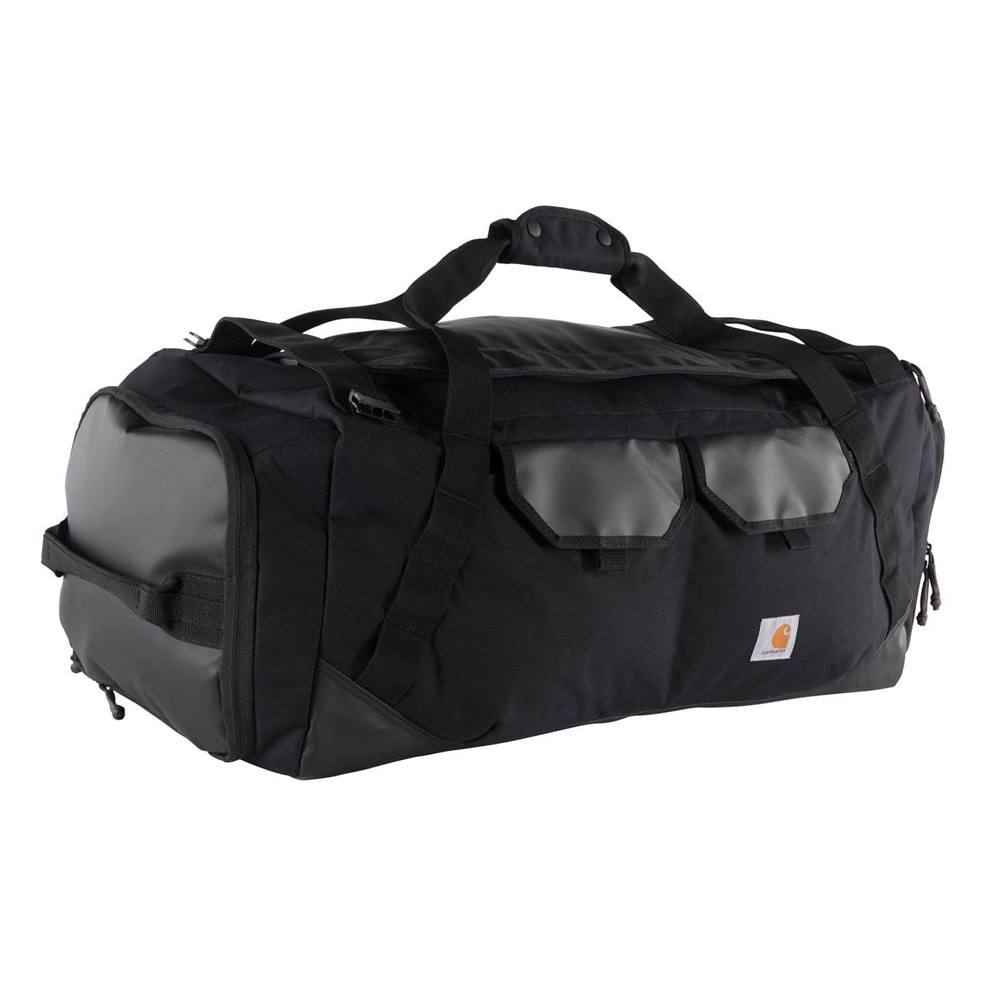 Carhartt Heavy Haul Utility Duffel Bags WaterResistant Packable Bag for Jobsite Gym and Travel Black 75L