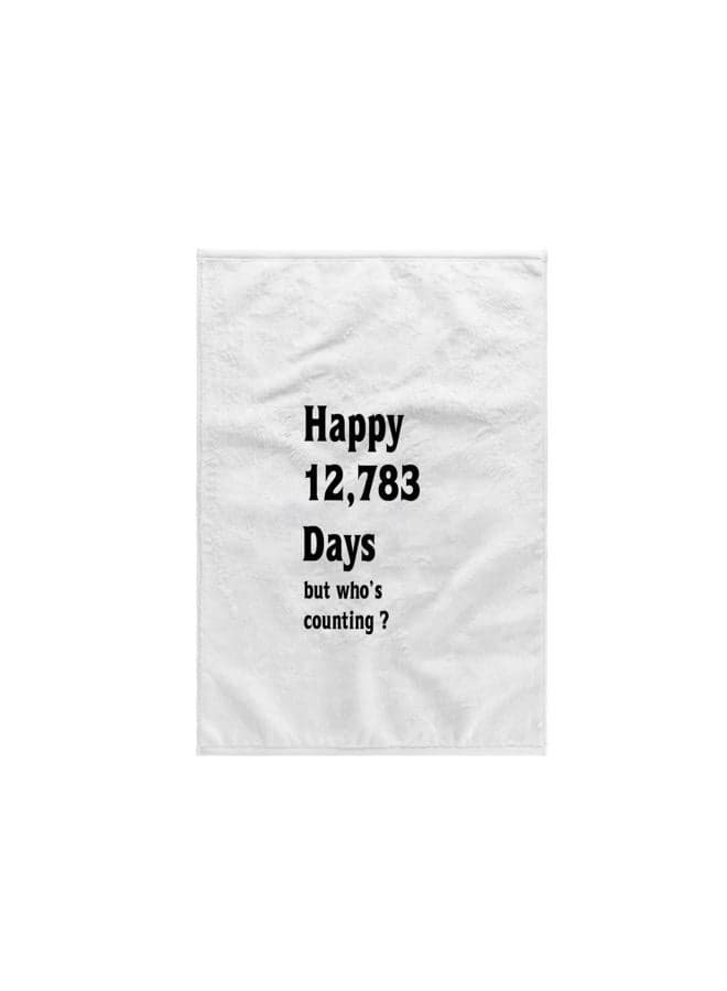3D Rose Print of Funny 35th Birthday Or Anniversary TWL_204041_1 Towel, 15" x 22"