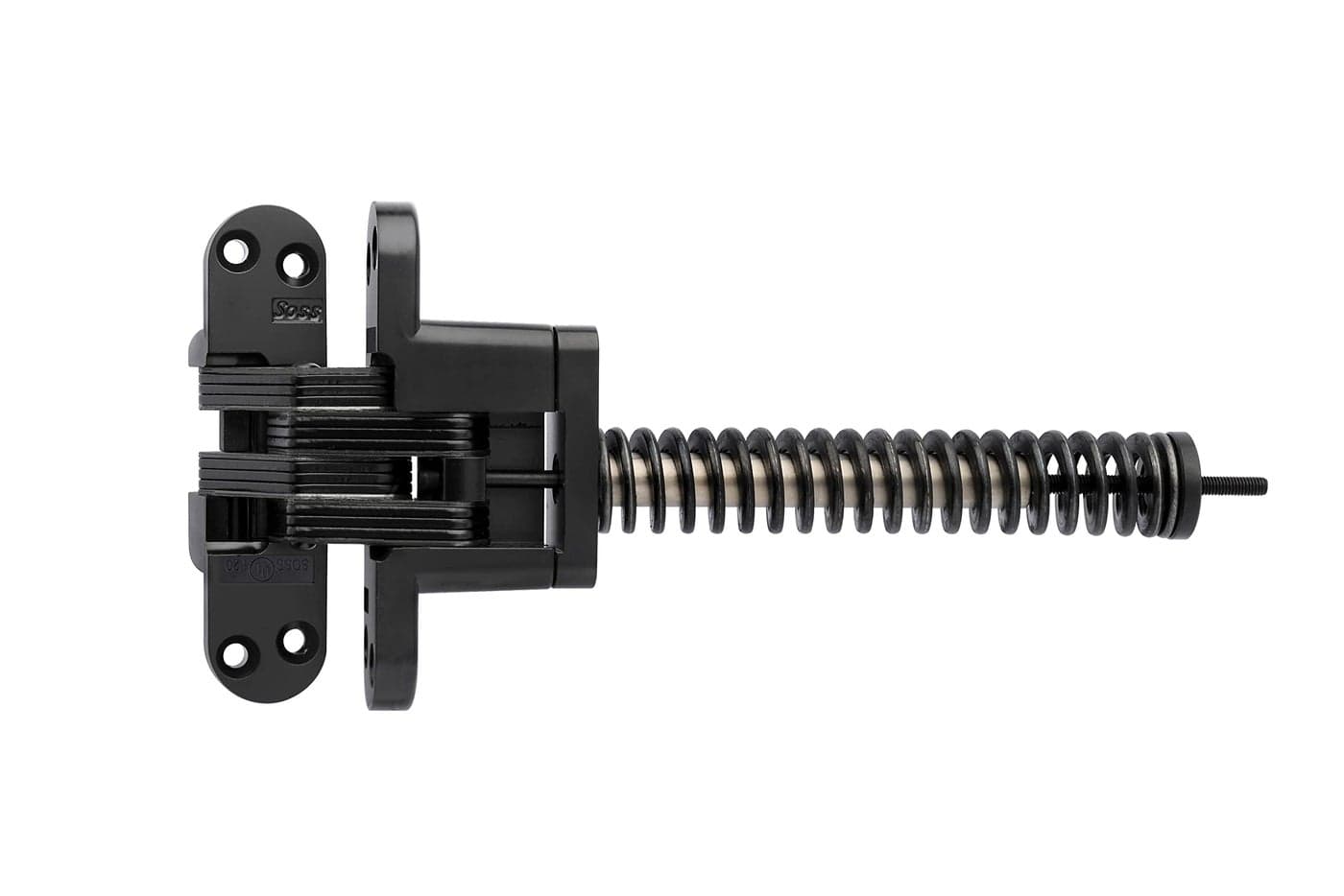 SOSS 218IC Zinc Invisible Closer for 175 Doors Black ECoat Exterior Finish 10 x 15 inches 218ICUS19