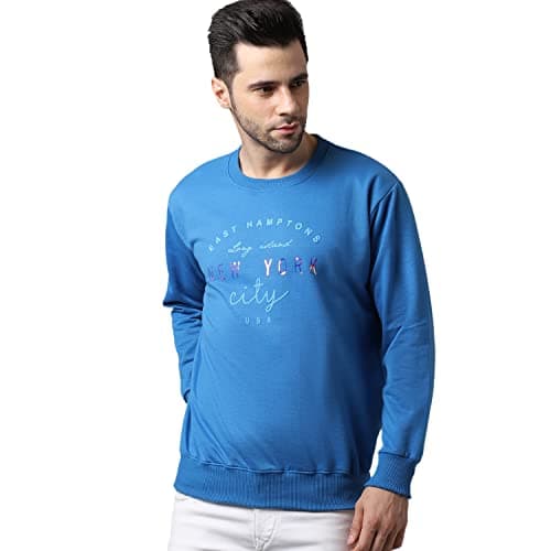 Mack JONNEY Men Regular Fit Cotton Round Neck Sweatshirts(Blue_Large_Pack of 1)-SW_46_Blue_01-L