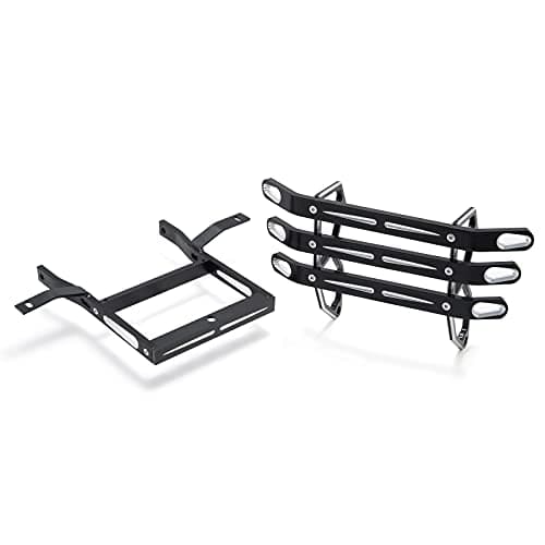 SFriding ATV Front and Rear Bumpers for Yamaha Banshee 350 YFZ350 1987-2012, Made of Aluminum, Black Anodized Finish