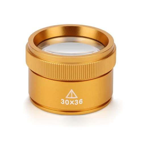 Jewelers Loupe Handheld 30X Pocket Loop Magnifier Jewelry Identification Magnifier Jewelry Magnifying Glass for Gems Stamps Antiques Plants