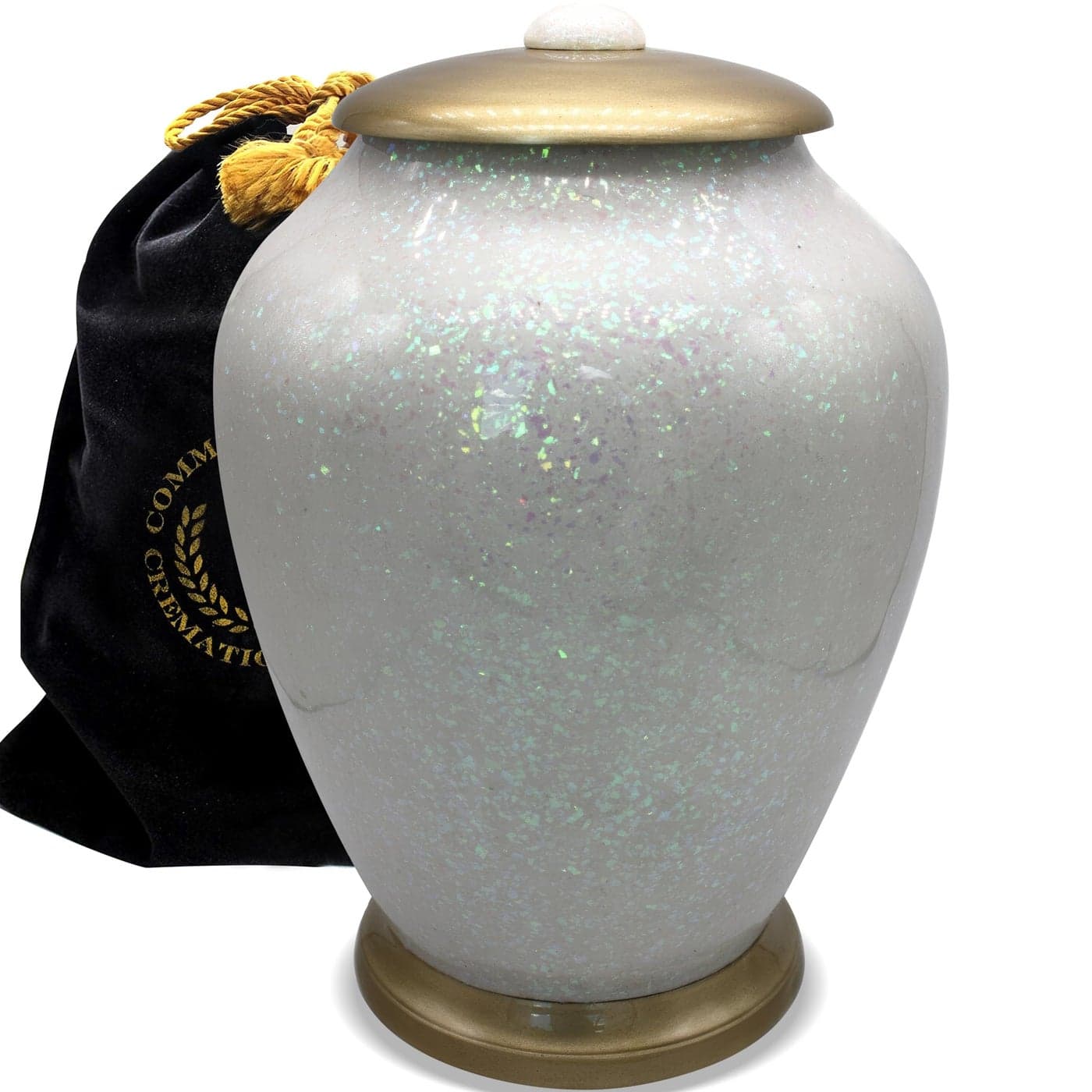 Commemorative Cremation Urns for Human Ashes Adult Male Female Beautifully Handcrafted Decorative Personalized Cremation Urns for Human Ashes Male Mom Dad Large Sparkling Atlantis