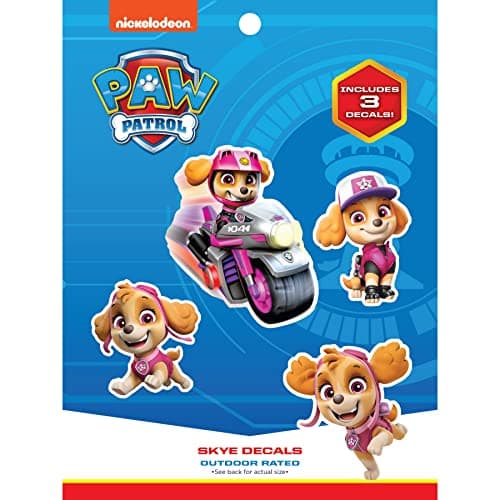 Paw Patrol Skye Decals Set of 3 Skye Stickers for Kids and Adults Vinyl Decals for Laptop Tumbler Water Bottle Vehicles Nickelodeon Stickers