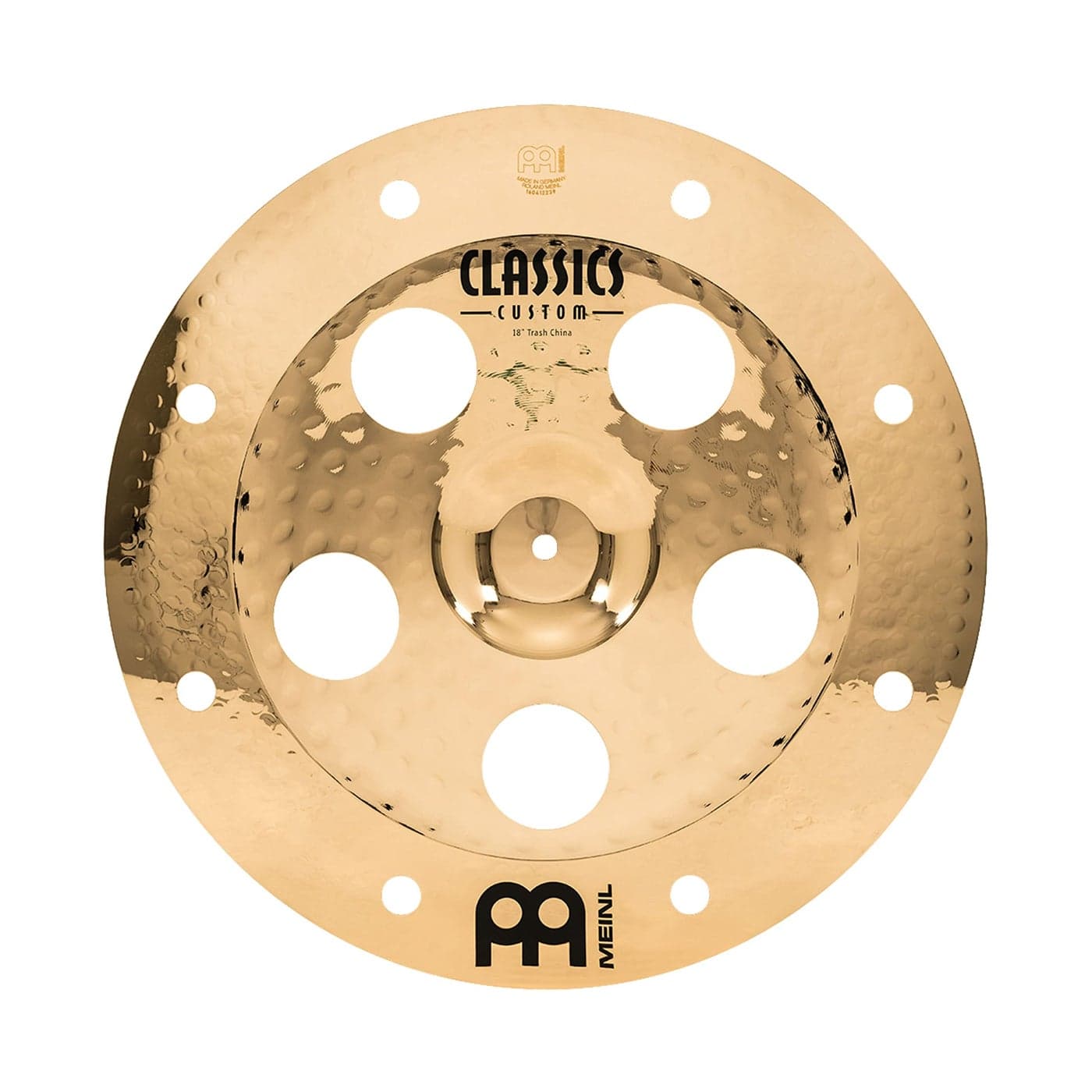 Meinl 18 Trash China Cymbal with Holes Classics Custom Brilliant Made In Germany 2YEAR WARRANTY CC18TRCHB