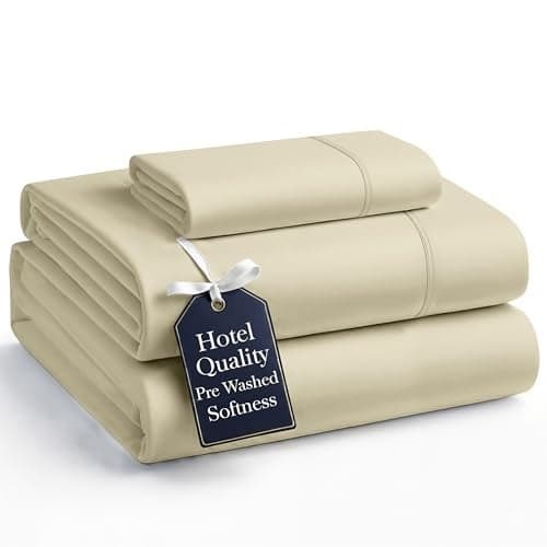 Casa Platino Twin XL Sheets, Pre-Washed Ultra Soft Twin XL Sheet, Breathable Cooling Sheets Twin XL Size Bed Set, 100% Brushed Microfiber Sheet Set, Twin XL Deep Pocket Sheet Sets - Linen