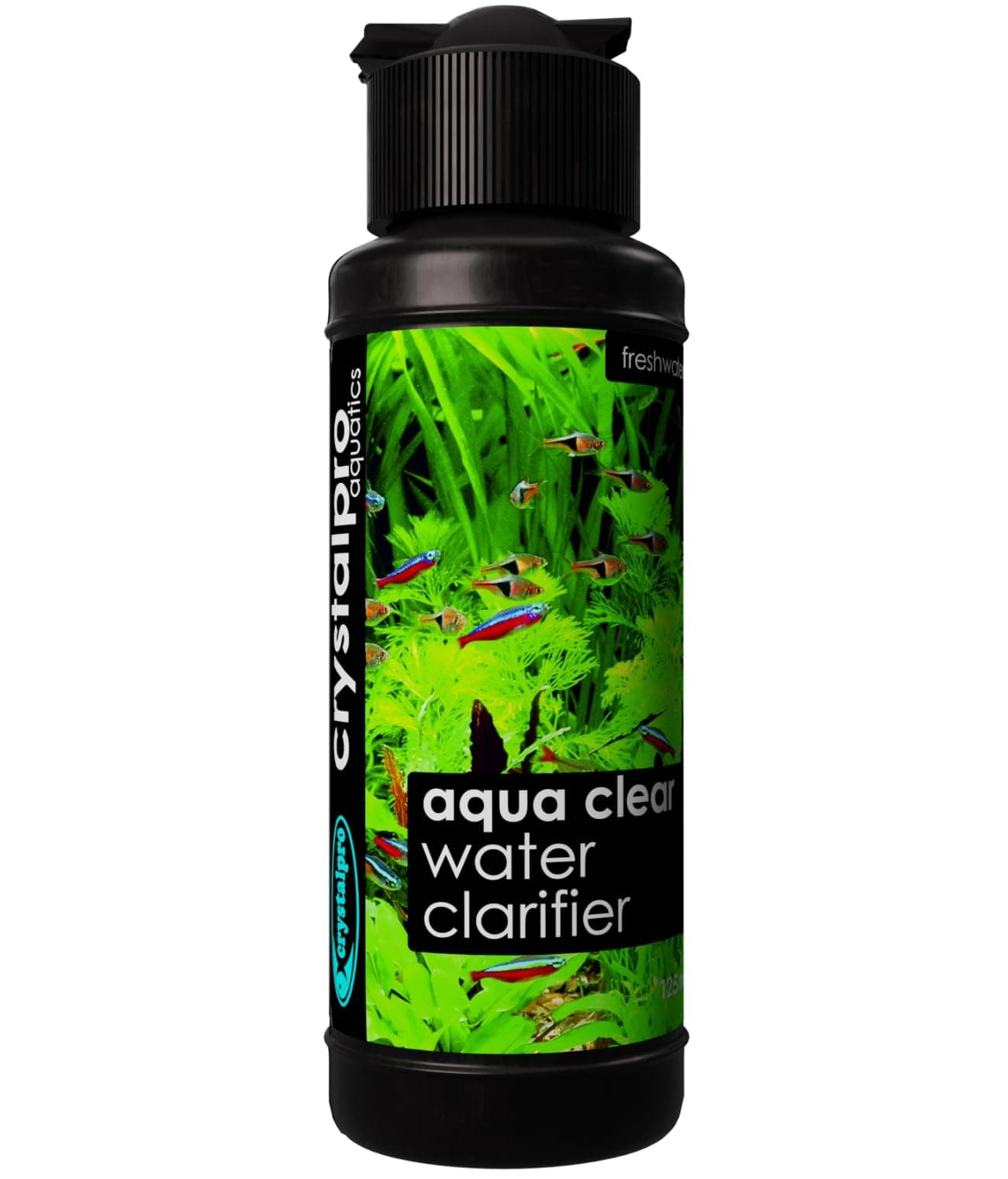 Crystalpro Water Clarifier for Fish Tank 4.22 Oz - Aqua Clear Treats 660 Gallons - Clear Cloudy Fish Tank Water - For Freshwater Aquariums and Fish Ponds - Fish Tank Cleaner - Use With Aquarium Filter