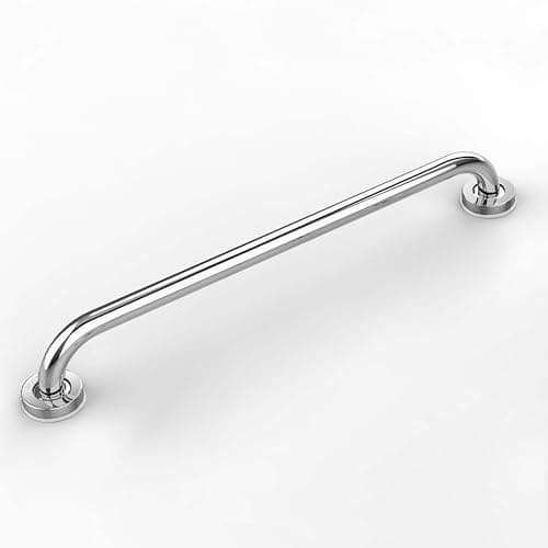 Plantex 24 Inch Handle for Bathroom Support/Anti-Slip Shower Grab Bar - Stainless Steel Bathroom Handrail (Chrome)