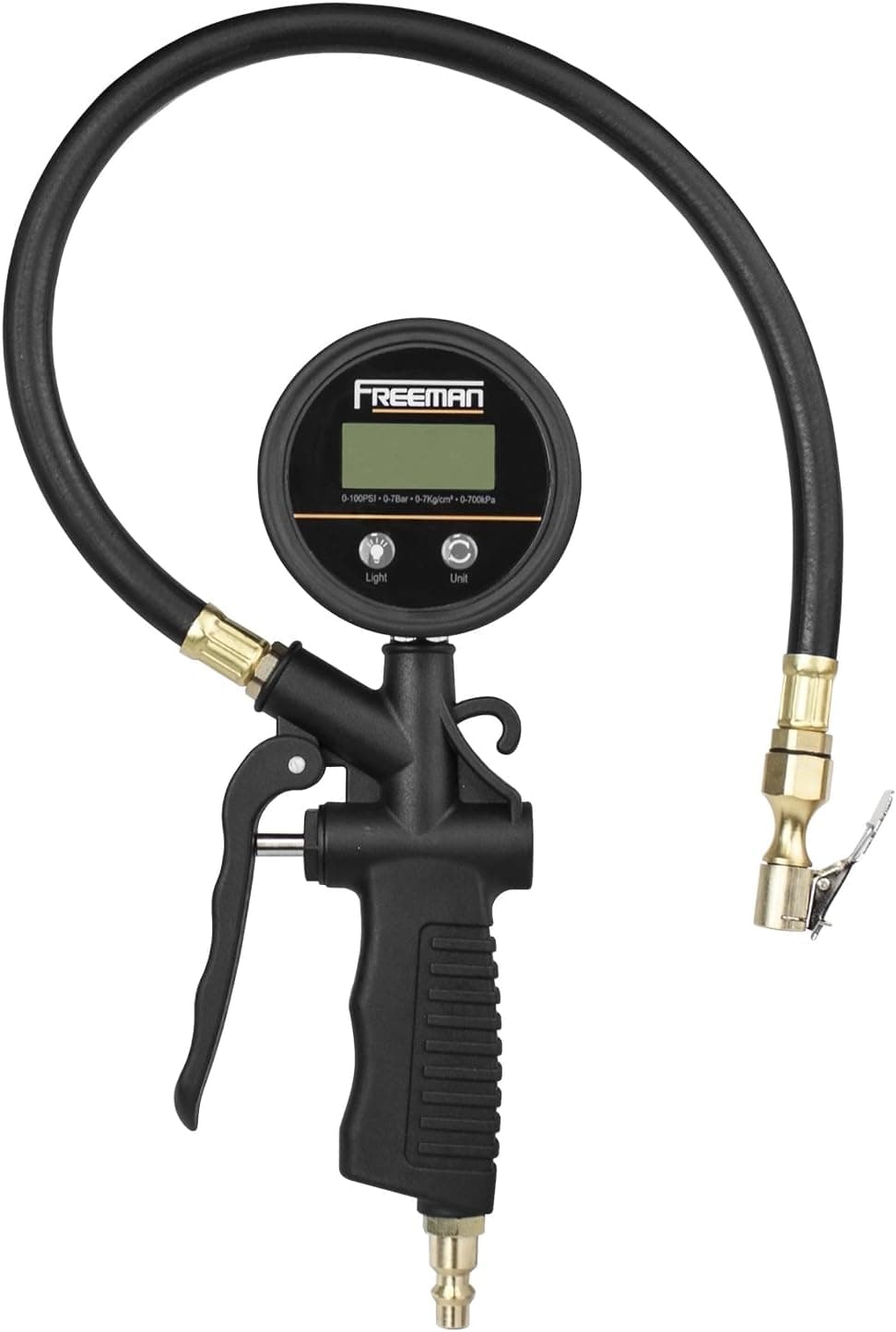 Freeman Composite Digital Tire Inflator with LCD Gauge
