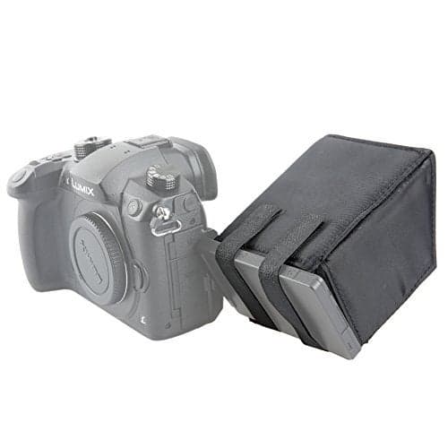NICEYRIG Sun Shade for Panasonic Lumix G85/GH5/GH5s/GH4/GX8/G7, Foldable Camera Sunhood - 151