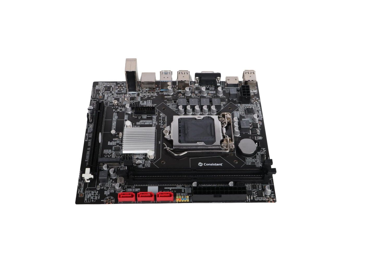 Consistent H-110 Motherboard 6th,7th Gen i3, i5, i7, DDR4 Slots for RAM, Motherboard with SATA II&III, 3Year Warranty