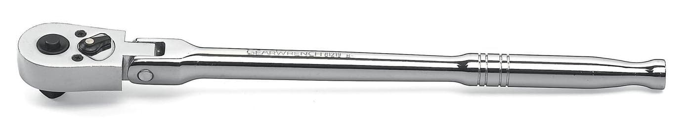 GEARWRENCH 3/8" Drive 45 Tooth Quick Release Flex Head Teardrop Ratchet, 10-1/4" - 81219