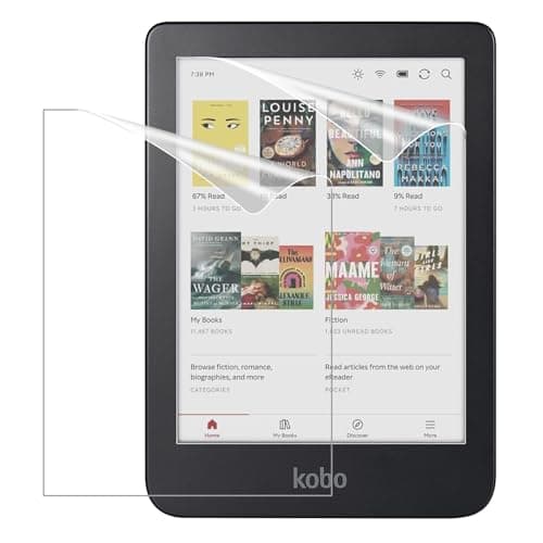 MoKo 2Pack Screen Protector for Kobo Clara 6 2024 AntiGlare Premium PET Protective Film FullCoverage Matte Screen Protector