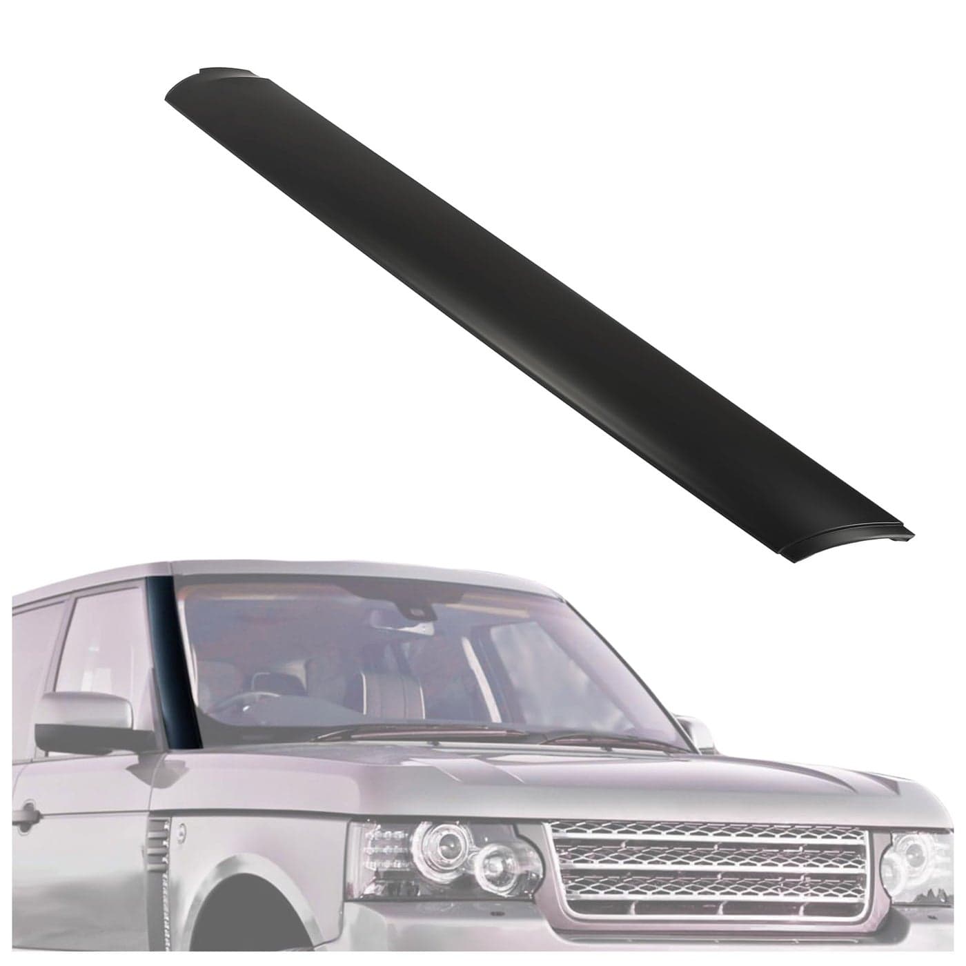 HECASA Windshield APillar Trim Compatible with 20032012 Land Rover Range Rover Replacement for DCB500162PNP Outer Window Trim Molding Panel Right Passenger Side 1Pc