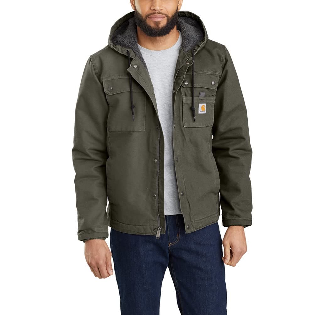 Carhartt Relaxed Fit Washed Duck SherpaLined Utility Jacket