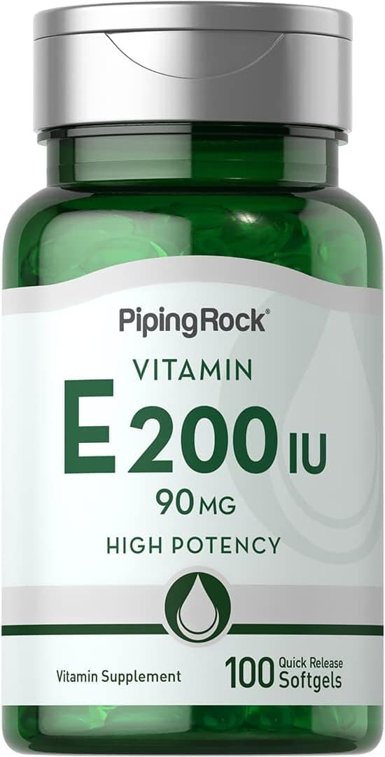 Vitamin E Softgel Capsules 200 IU for Adults