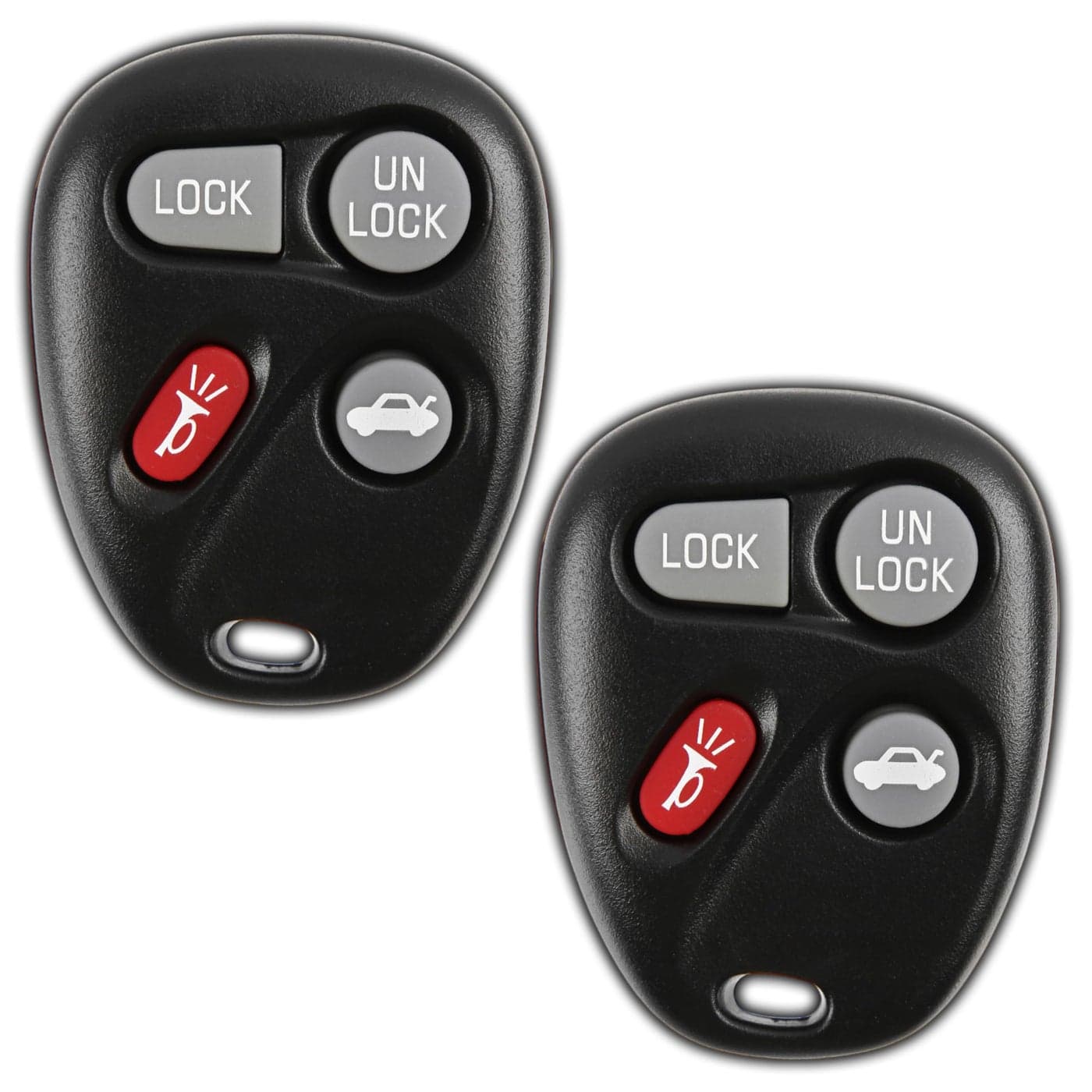 2X KeylessOption Key Fob Replacement for 1996 1997 1998 1999 2000 Buick Cadillac Chevrolet Chevy GMC Oldsmobile Pontiac Keyless Entry Remote Control 4Button 1624510029 Programming Guide Included