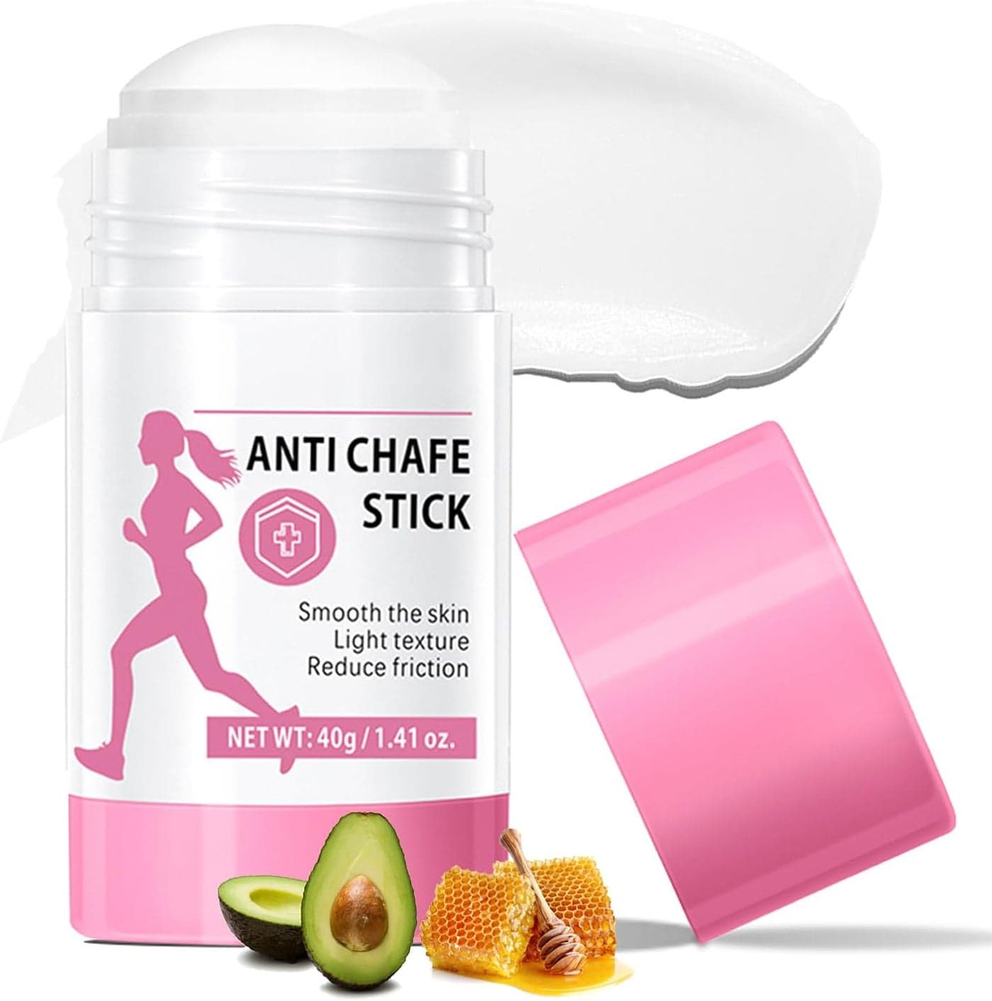 Anti Chafe Balm with Shea Butter and Beeswax Body Stick Waterproof Cream for Discomfort Relief with Soothing Ingredients