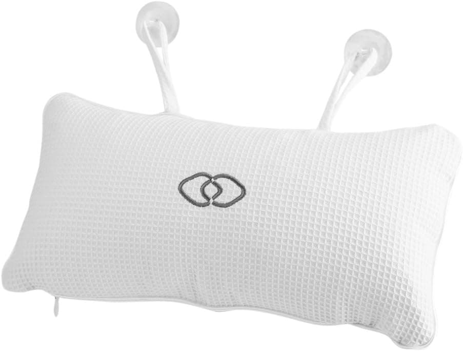 Bathtub Pillow, Non-Slip Bathtub Spa Pillow Bath Cushion Bathtub Pillow Head Neck Support with Suction Cups for Spa or Bath