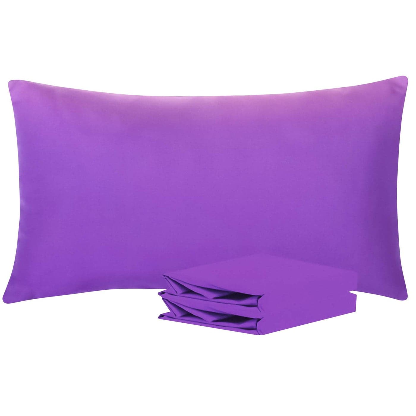 NTBAY King Pillowcase Set 2 Pack Brushed Microfiber 20x36 Pillowcases Soft WrinkleFree FadeResistant StainResistant Purple Pillowcases with Envelope Closure 20x36 Inches Purple
