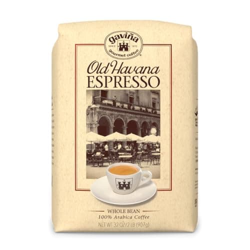Gavia Old Havana Espresso Whole Bean Coffee MediumDark Roast Nutty and Sweet 32 oz Bag